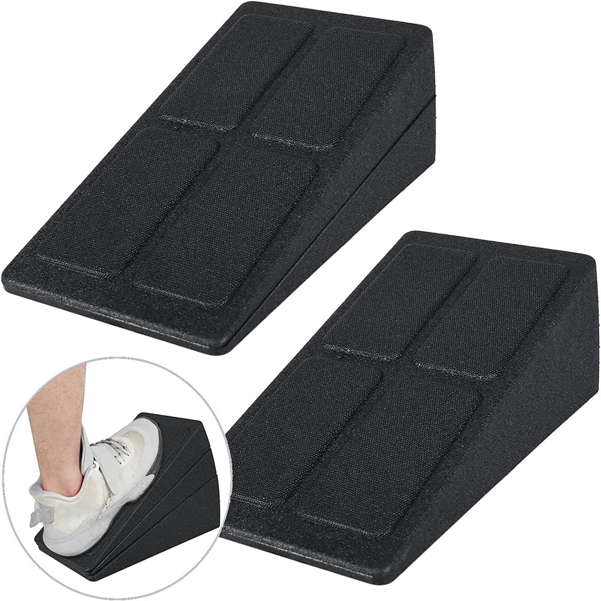 3X Adjustable Slant Squat Wedge Boards for Stretching and Calf Trainin