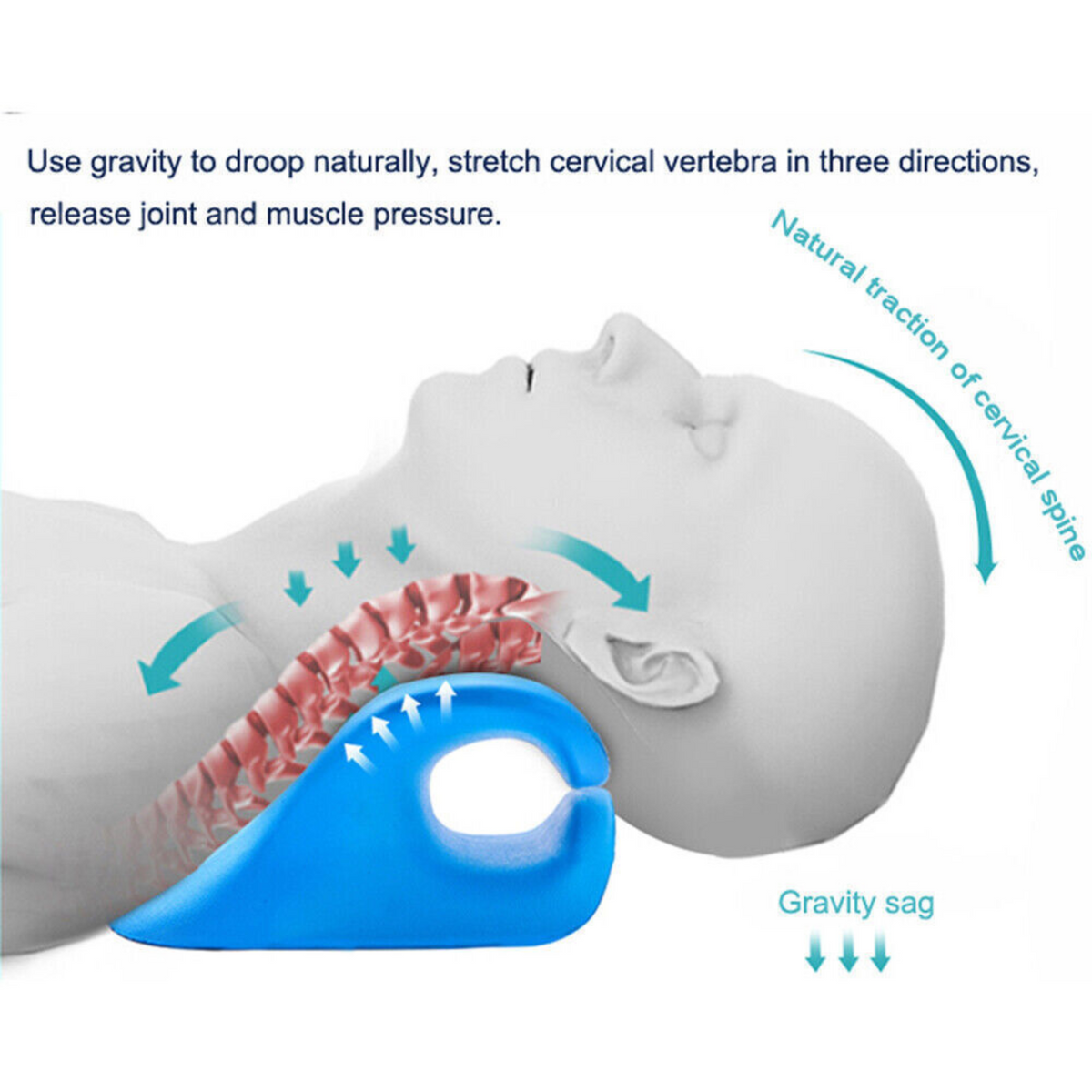 Neck Stretcher Cervical Pain Relief Neck Traction Pillow Original Cloud Shape
