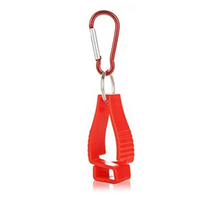 2x Interlock Carabiner Hook Holder Guard Safety Work Glove Clip Clamp Grabber