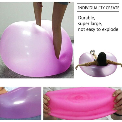 Pink Water Balloons Inflatable Wubble Bubble Ball Firm  Super Soft Refillable