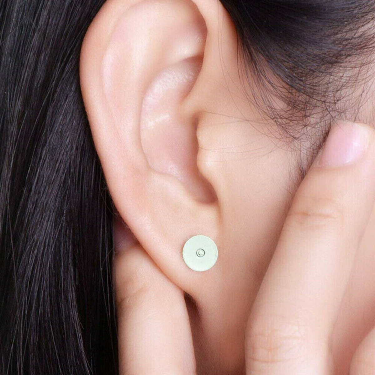 Silvery Surgical Steel Earring Stud Posts Pads+Nut Backs DIY Craft