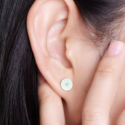 Silvery Surgical Steel Earring Stud Posts Pads+Nut Backs DIY Craft