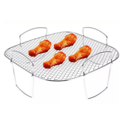 Baking Tray Grill Holder Air Fryer Rack Kitchen Grill Air Fryer Accessories