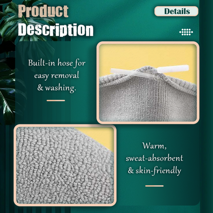 Warmer Washable Mat Cover Pad Biege Soft Bathroom Closestool Toilet Seat