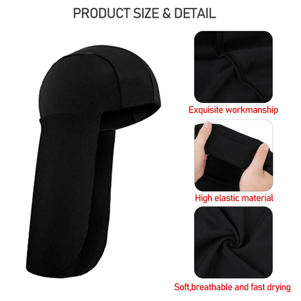 Cycling Neck Protector Windproof Thermal Face Cover in Black