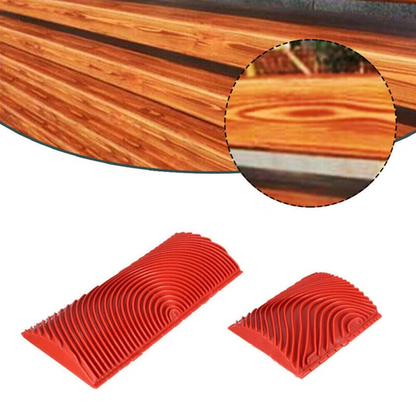 Wood Graining Wall Tool 2PCS Painting Decor Effect Grain Kit