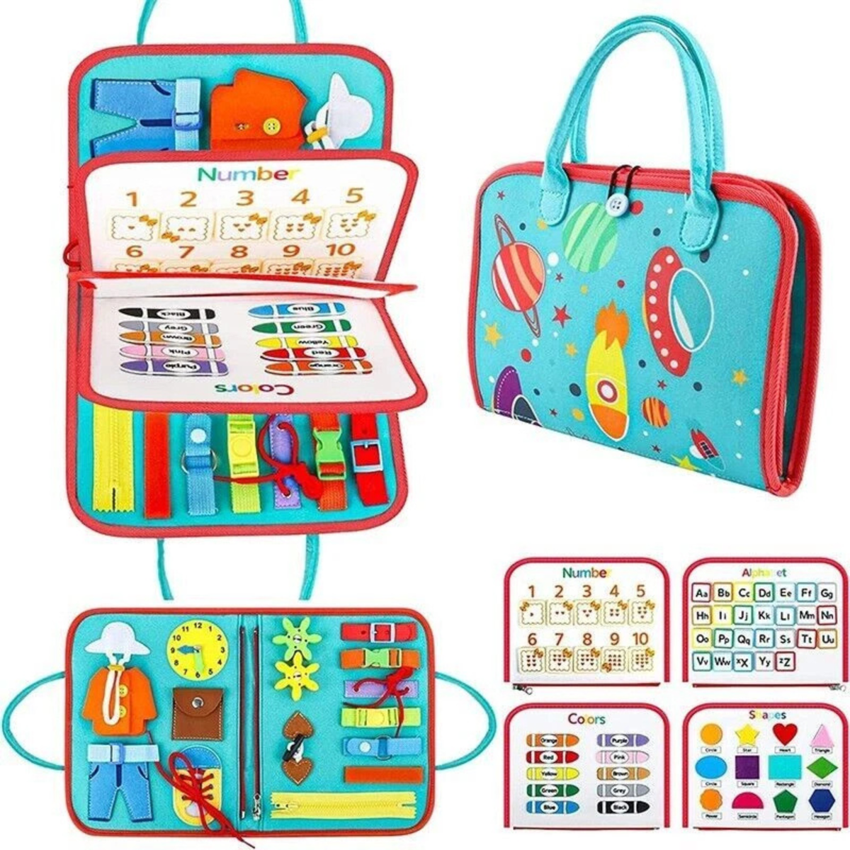 Kids Educational Sensory Busy Board Intelligence Learning Toy