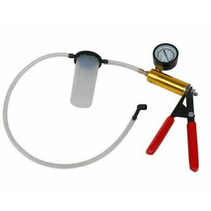 Car Motorbike Vacuum Pump Kit Hand Held Brake Bleeder Tester Set