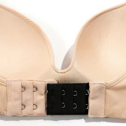 2 Hooks Ladies Plus Size Clip On Bra Extender Extension Maternity Strap Beige