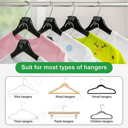 18PCS Ruby Space Triangles Connector Hooks Triple Closet Space Clothes Hanger
