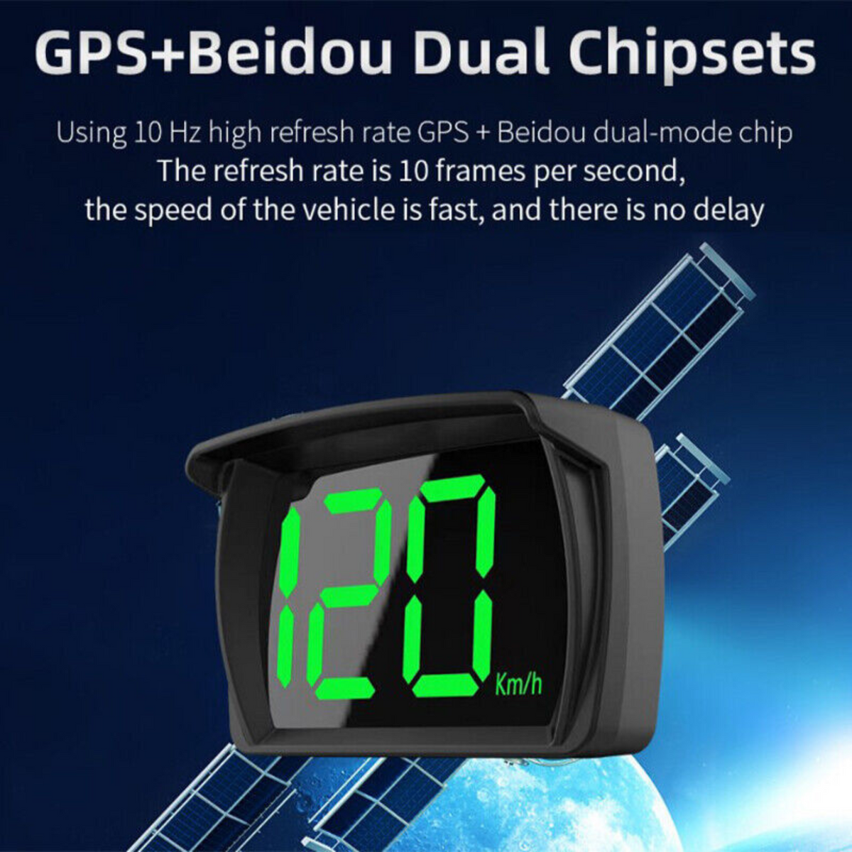 Universal Car Digital GPS Satellite Speedometer HUD Head Up Display Speed KM/H