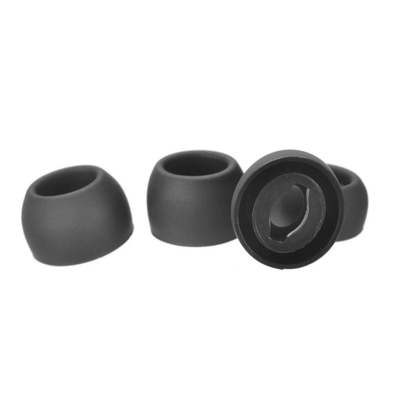 Silicone Ear Tips Replacement Earplugs Black Noise Cancelling Comfort Fit
