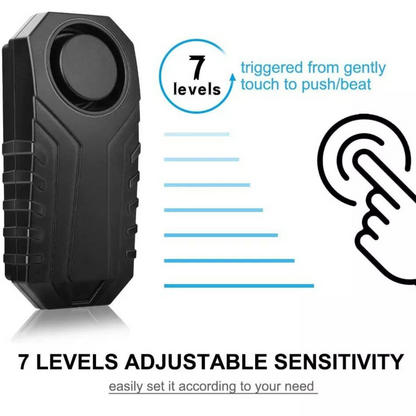 Loud 113dB w/Remote Control Anti-Theft Vibration Wireless Bike Motorcycle Alarm