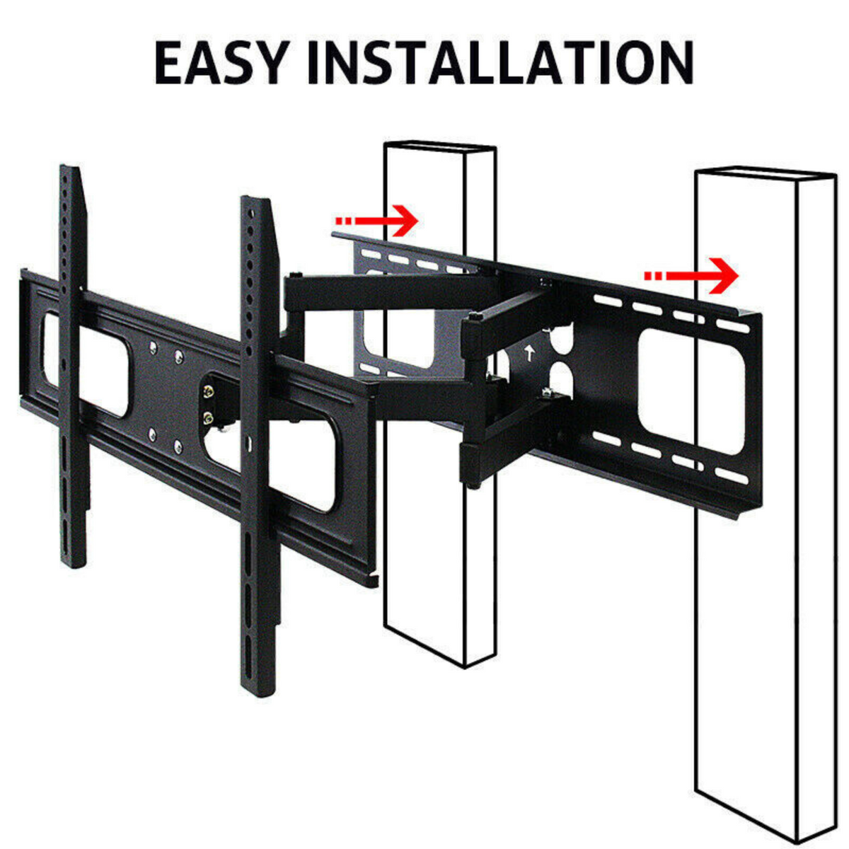 Full Motion Swivel TV Bracket Wall Mount 32 40 42 46 50 52 60 62 65 70 LCD LED