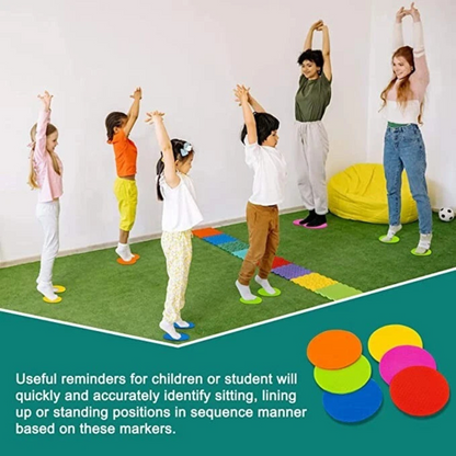 Classroom Sport Teach Tool Game 30x Round Carpet Spot Markers Sit Dot