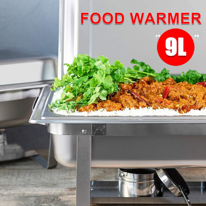 9L Chafing Dish Buffet Food Warmer  Multi Stainless Steel Bain Marie