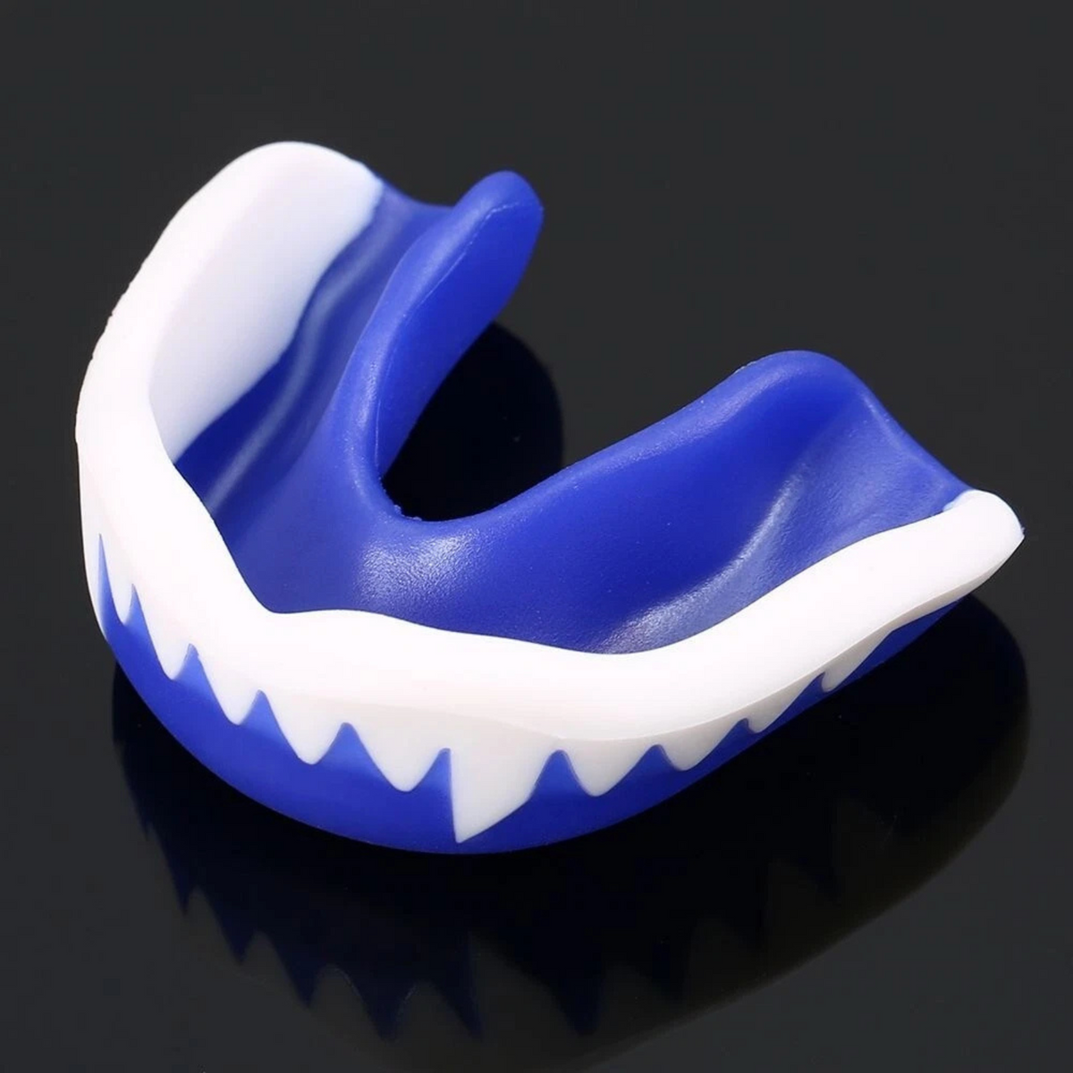 Basketball Rugby Boxing Karate Sport Mouth Guard Teeth Protector Blue White