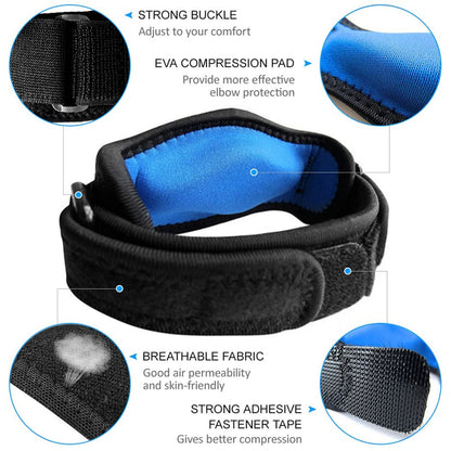 Golfers Elbow Support Forearm Protection Tennis Elbow Brace Strap Band
