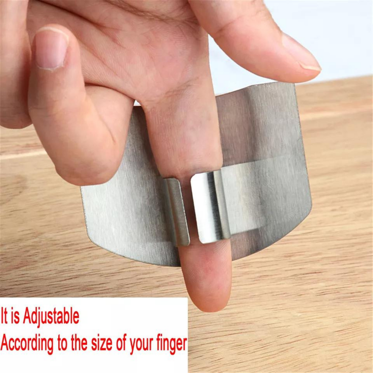 Safe Tool Protector Cut Hand Guard 1 Finger Stainless Steel Slice Knife