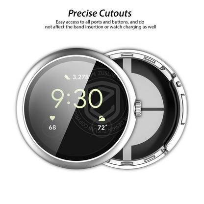 Tempered Glass Case Screen Protector For Google Pixel Watch Zuslab Full Coverage
