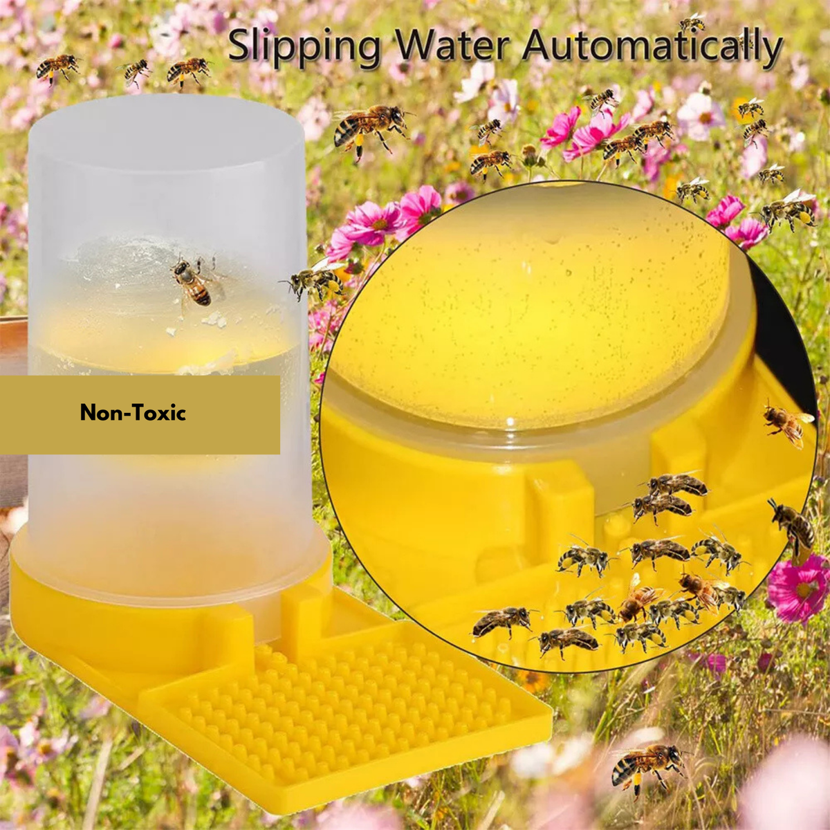 Beekeeper Tool Drinking Nest Entrance 2X Beekeeping Beehive Water Feeder