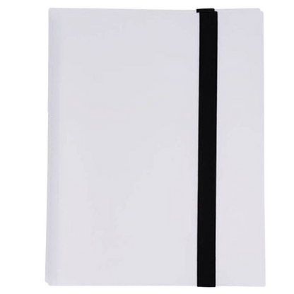 9-Pocket Trading Card Album Folder Trading Card Binder Premium 360 Cards White