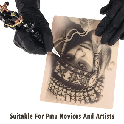 25pcs Double Sides Silicone Tattoo Skin Fake Practice Eyebrow Art For Beginner
