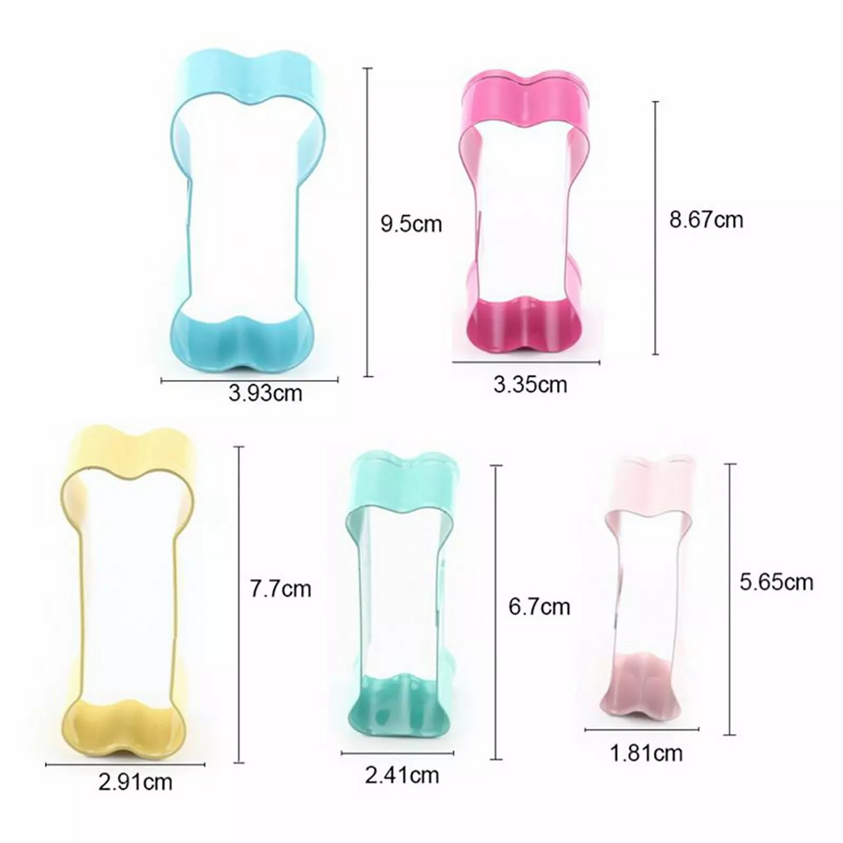 Cake Cutter Party Baking Tool Dog Bone Shape Cookie Mold Stainless Steel 5X