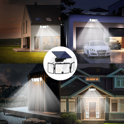Solar Motion Sensor 234 LED Light Large Outdoor Garden Wall Security Flood Lamp