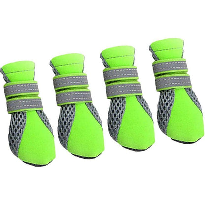 Waterproof Protective Rain Boots 4pcs Anti Slip Dog Booties Set