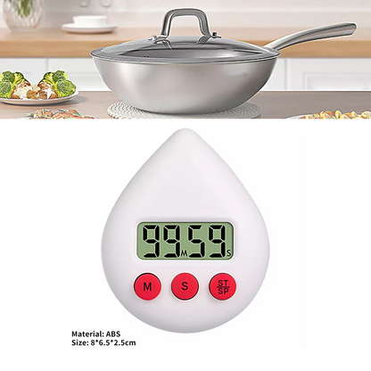 Digital Timer Waterproof Energy Saver White Digital Shower Timer