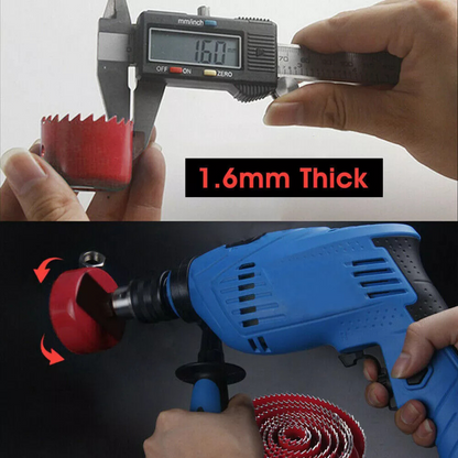 Woodworking Tool Metal Timber Wood Sheet 17x Hole Saw Drill Bit Kit Set Holesaw