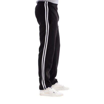 Track Pants with Zip Pocked Men's Fleece Casual Track Suit Medium Size Black