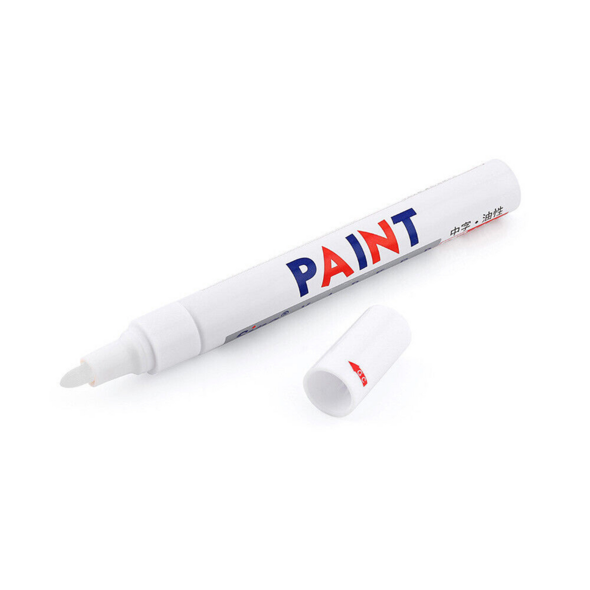 2pcs White Pen Marker Marking Motorcycle Waterproof Tread White Car Paint