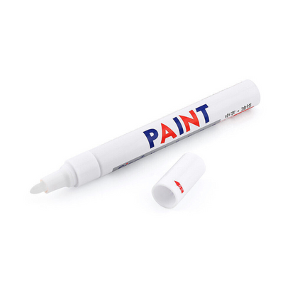 2pcs White Pen Marker Marking Motorcycle Waterproof Tread White Car Paint