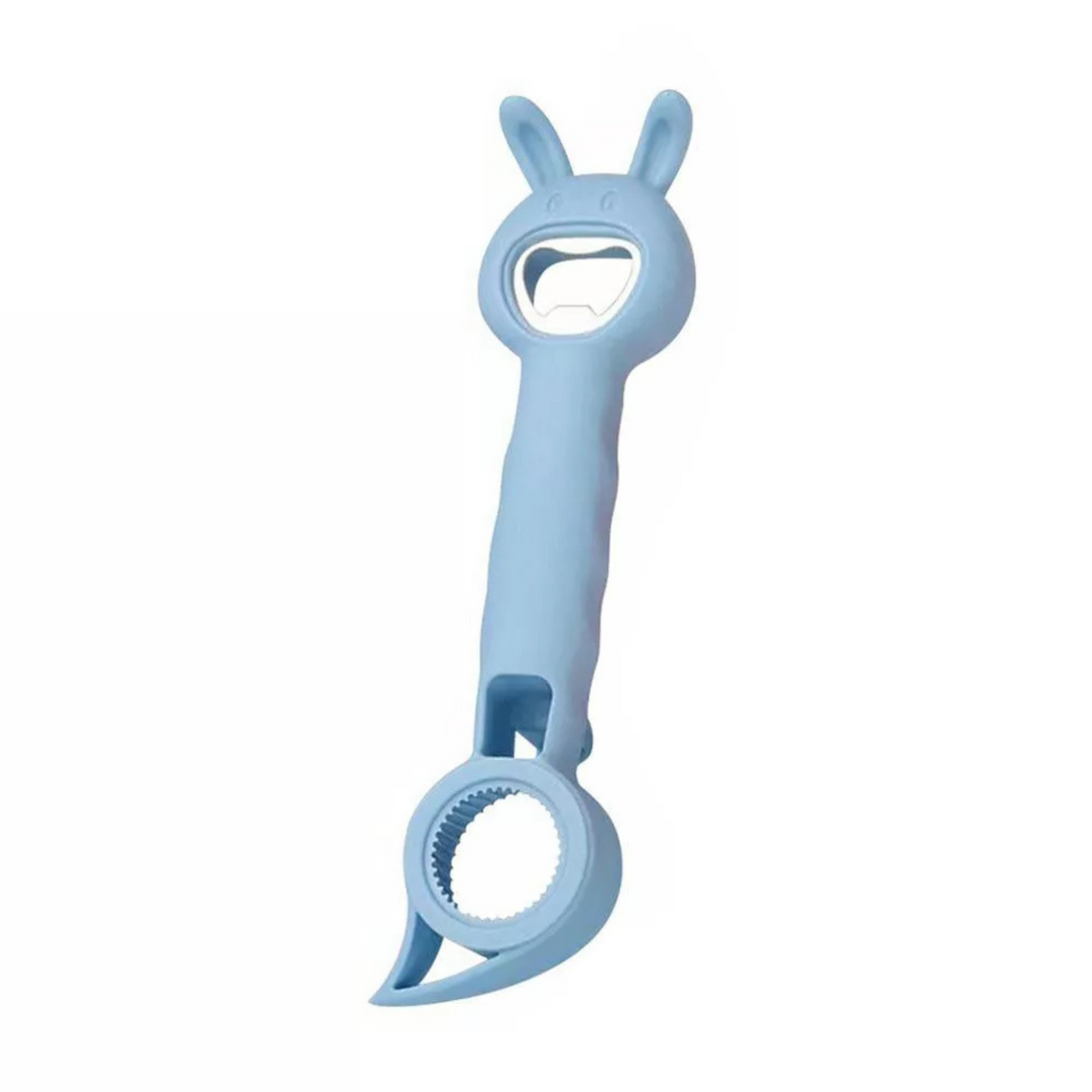 Jar Can Beer Bottle Opener 4-In-1 Multifunction Stainless Steel Blue 1x