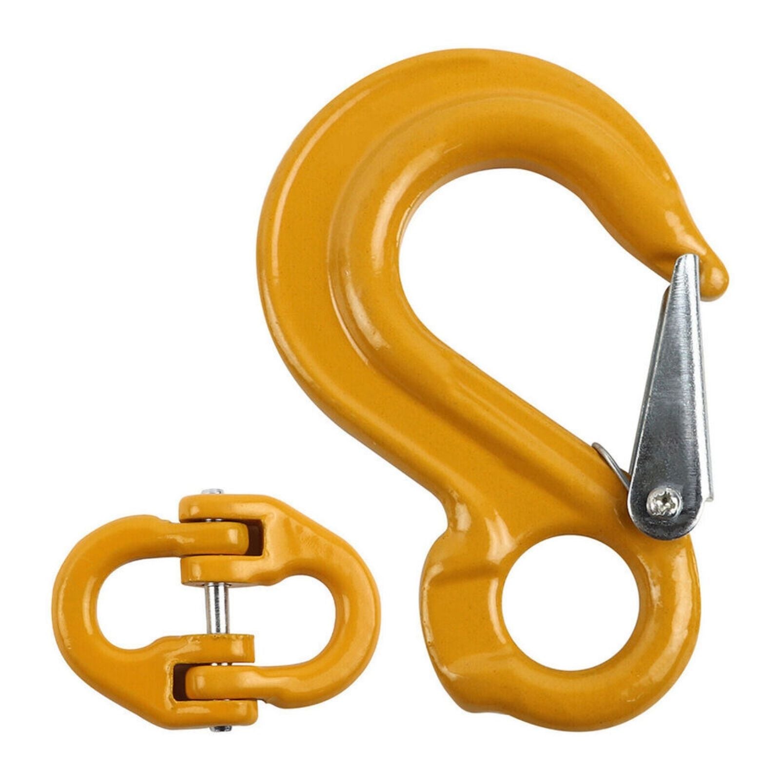 8mm Safety Chain 2x Hammerlock Eye Sling Hook Trailer Caravan Connecting Extend
