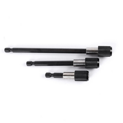 3x 1/4 Hex Shank Holder Drill Bit Set Screwdriver Kit Extension Quick Release