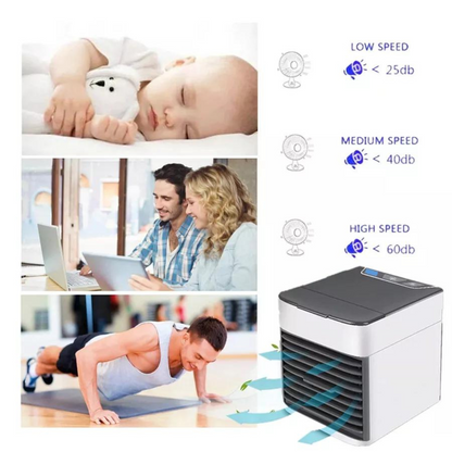 Humidifier Desk USB Fan Air Conditioner Cooling Portable Mini Air Cooler