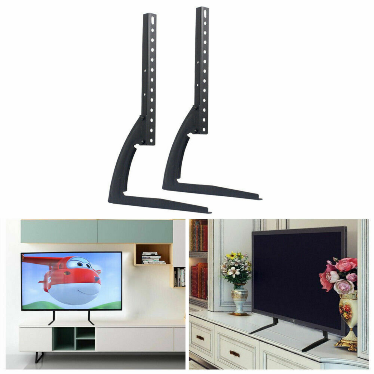 TV Pedestal Stand Bracket Legs Universal 32''-70'' Screen Table Desktop LCD LED