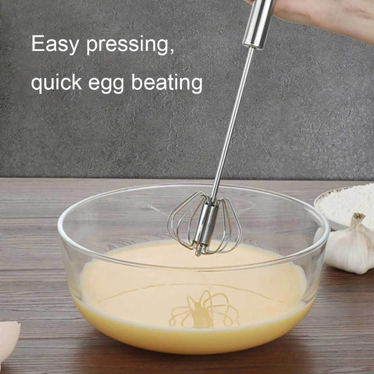 10 Inch Kitchen Semi Automatic Easy Whisk Stainless Steel Mixer
