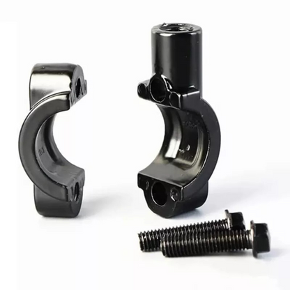 MOTORCYCLE MIRROR ADAPTER HOLDER MOUNT CLAMP M10 10MM THREAD 1" 22MM HANDLEBAR