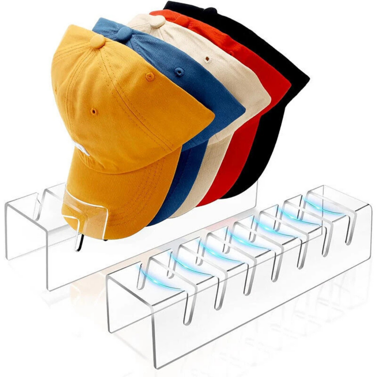 Acrylic Baseball Cap Rack Hat Holder Transparent U Shape Organizer