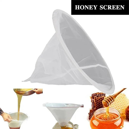 Beekeeping Honey Filter Net Strainer Bag Fine Mesh Apiary Harvest Equipment
