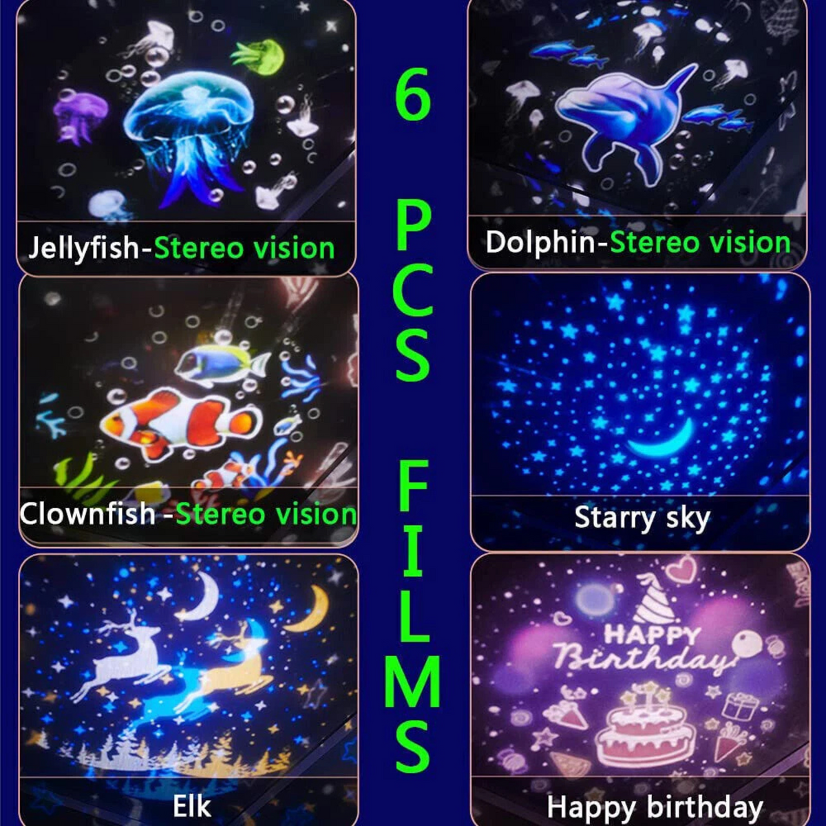 Ocean Galaxy Starry Projector with Moving Nebula Night Light Display