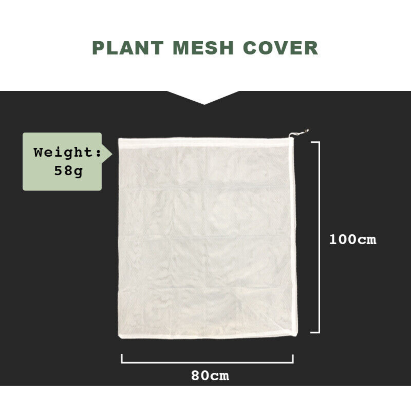 80x100CM Plant Crop Protection Cover Bags Fruit Fly Net Insect Mesh Vegetable