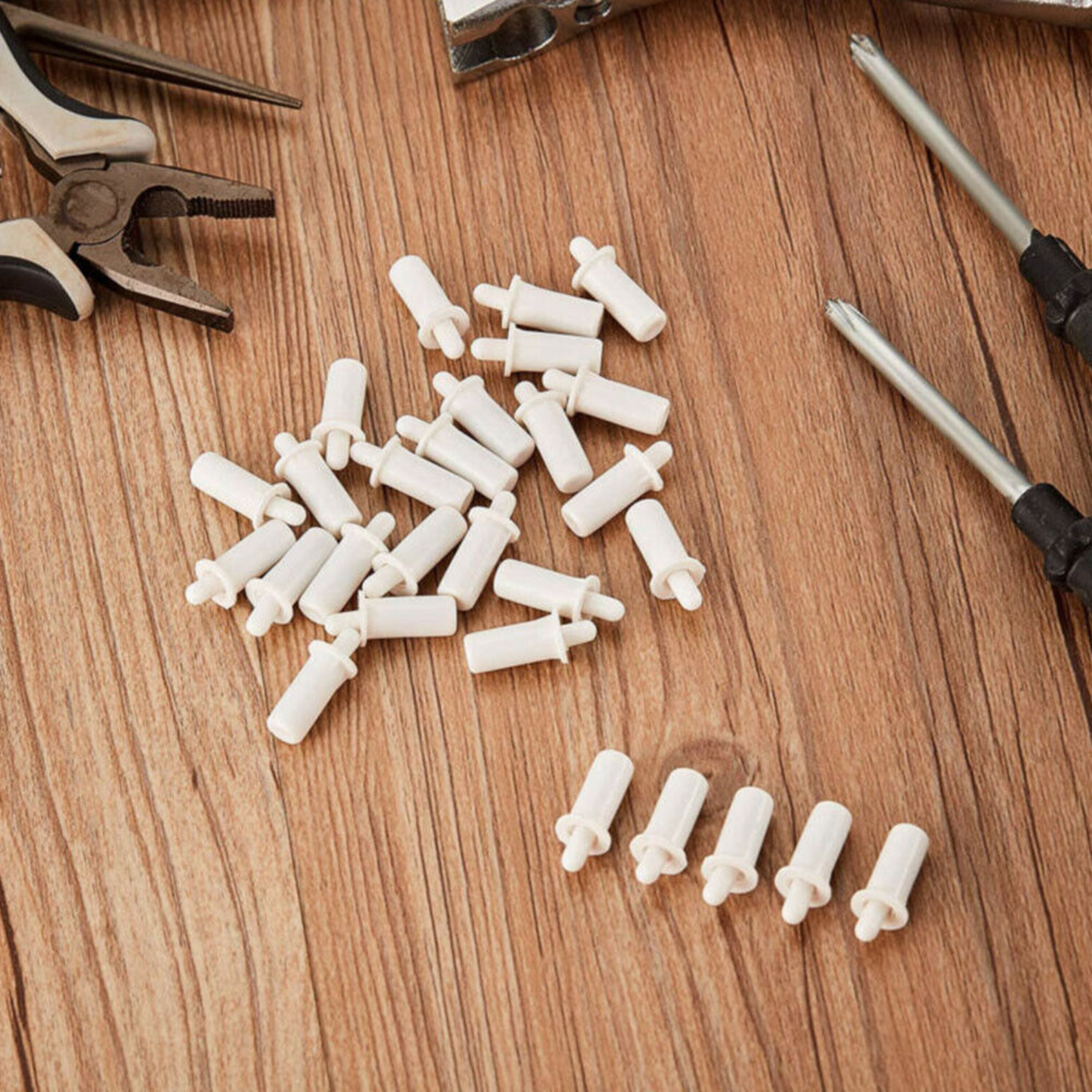 50pcs Replacement Pins Spring Loaded For Plantation Shutter Louver Repair Pin
