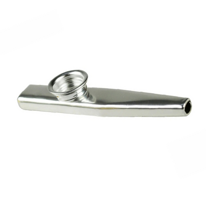 Diaphragm Mouth Flute Harmonica Party Kazoo Ukulele Guitar Partner Flute  Silver