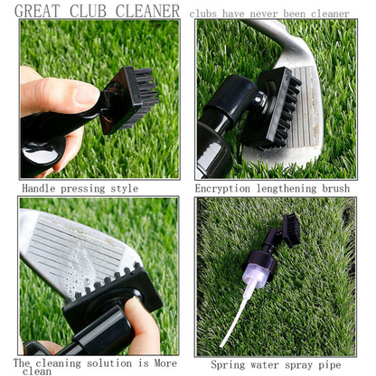 Water Bottle Cleaner With Extrusion Golf Club Cleaning Brush Reel Groove