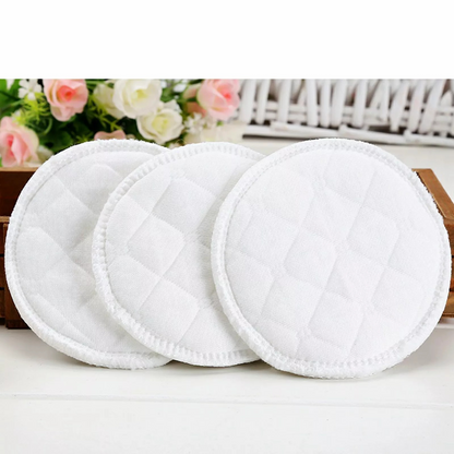 White Pads Organic Plain Washable Pads 40PCS Bamboo Reusable Breast Pad